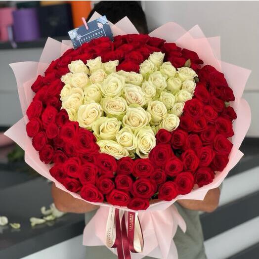 Heart Roses Bouquet