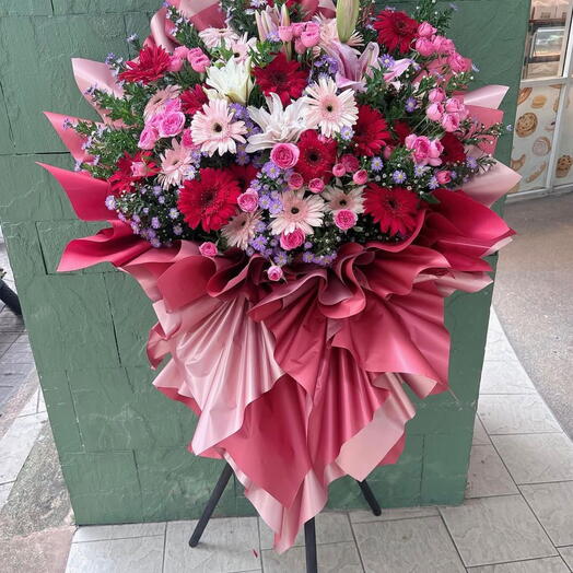 Pembe   Mor Yapay Duğun Çelengi