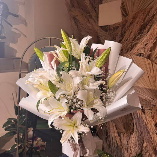 White Lily Bouquet