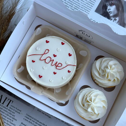 Love Bento Cake   Cupcakes Set