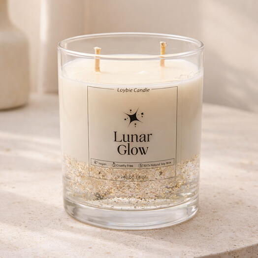 Lunar Glow Amber Kokulu Soya Mum