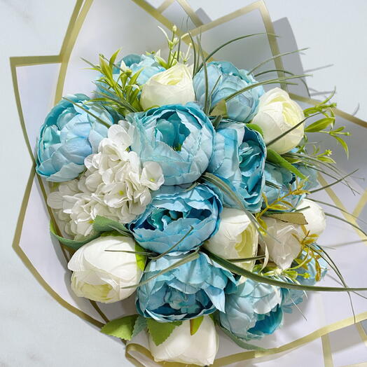 Buket Şakayık gullu yapay