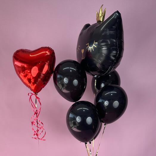 Kedi temalı balon seti 7 parça