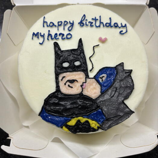 Batman Birthday Bento Cake