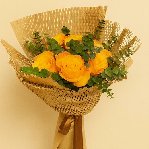 Turuncu Baton Guller Buketi