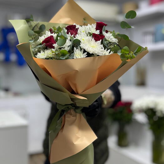 Papatya 5 kırmızı gul