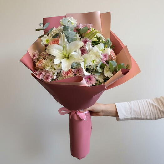 Karışık Lilyum Buketi