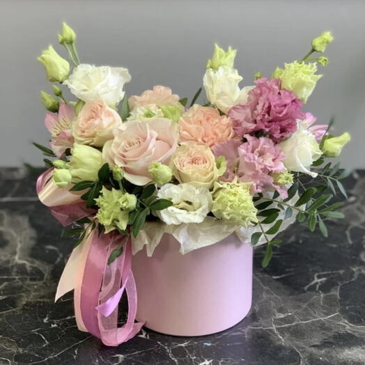 Pastel Garden – Premium Kutu Aranjman