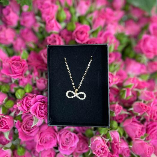 Steel stainless infinity symbol necklace