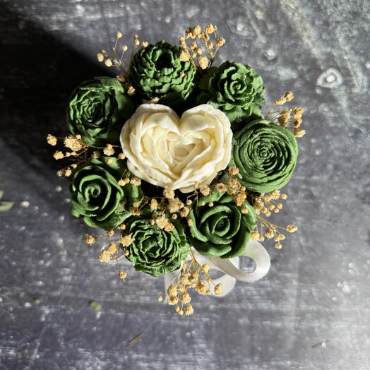 Sabundan koklu çiçek box M