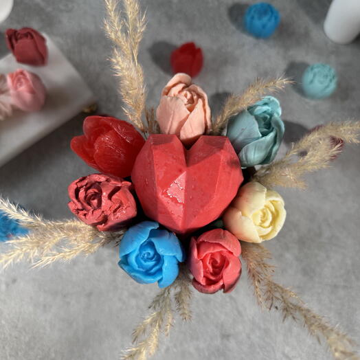 Sabun kokulu çiçek kutusu