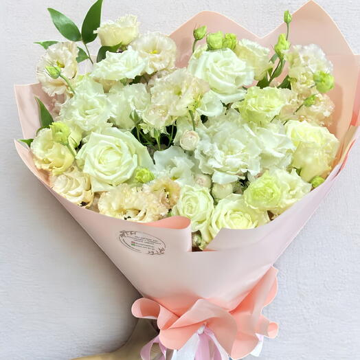 Pastel buket listantus gul