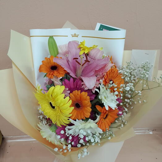 Bouquet of bright colors