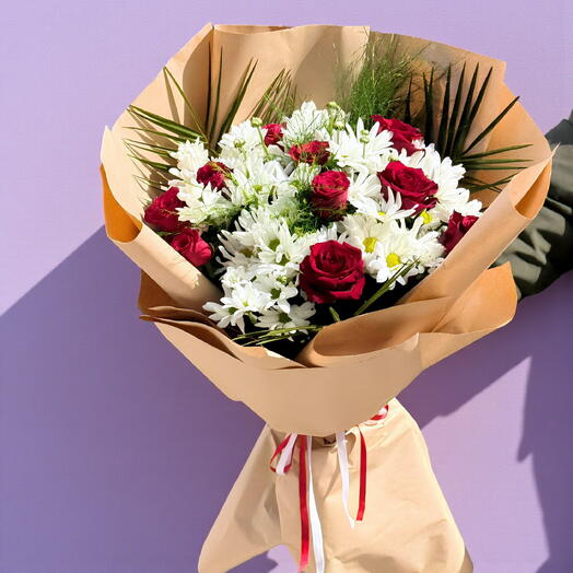 Papatyalı Gul Buketi