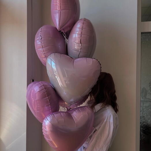 Pembe balon seti kalpler