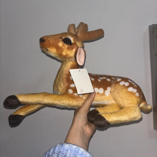 Geyik peluş yıl başı oyuncağı