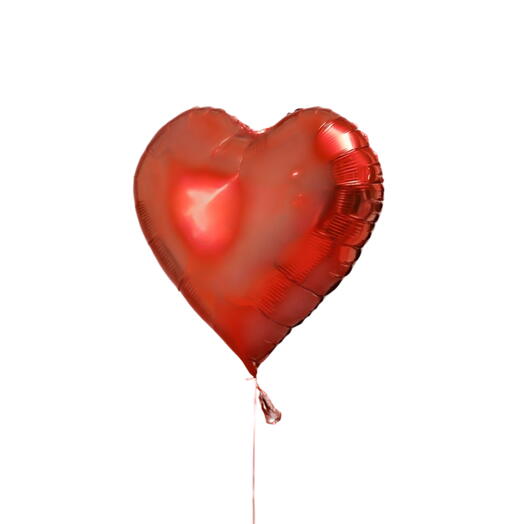 Красный гелиевый шар в форме сердца