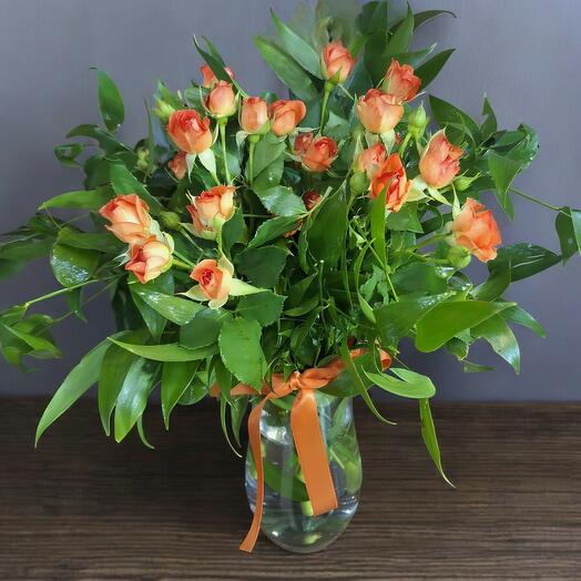 Turuncu Duş Buketi 🧡🌿