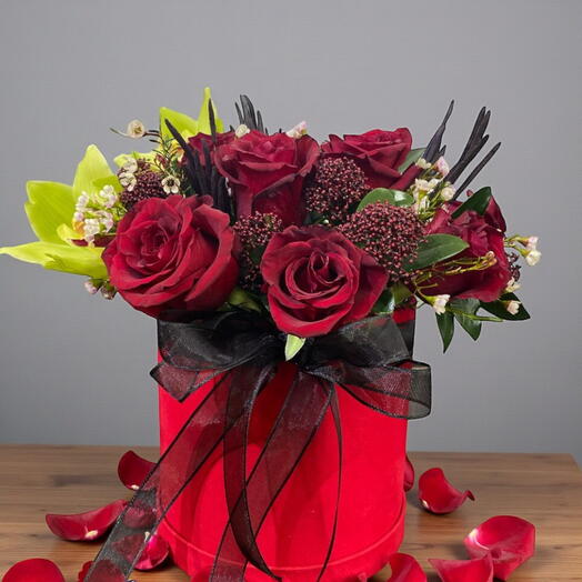Luxry Red Box Flower