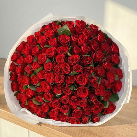 101 gul gosterişli buket