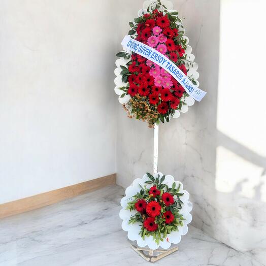 Kırmızı ve Pembe Gerbera Açılış Çeleng