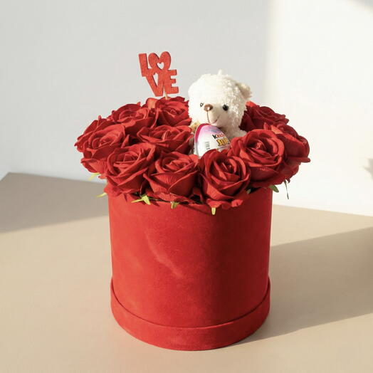 Silindir Kutuda çiçekler