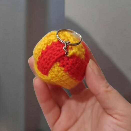 Fan Keychain – Hand-Knitted