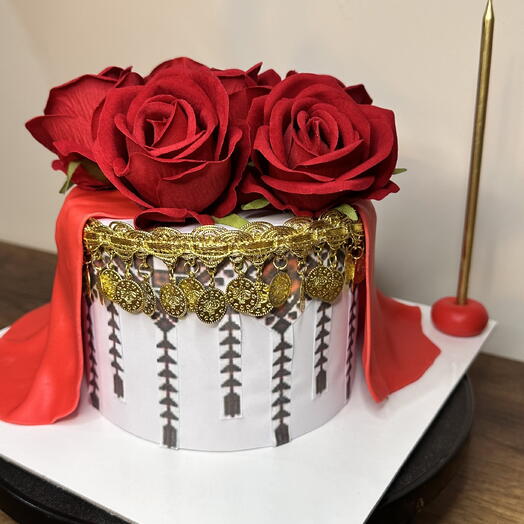 Bride's birthday cake