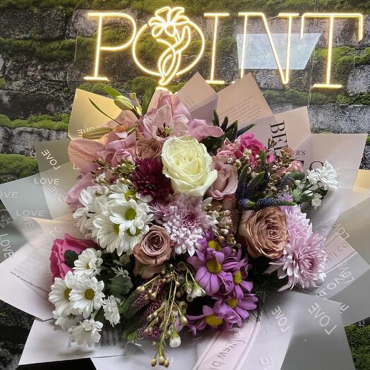 Point Flowers Love Premium Mix Buket