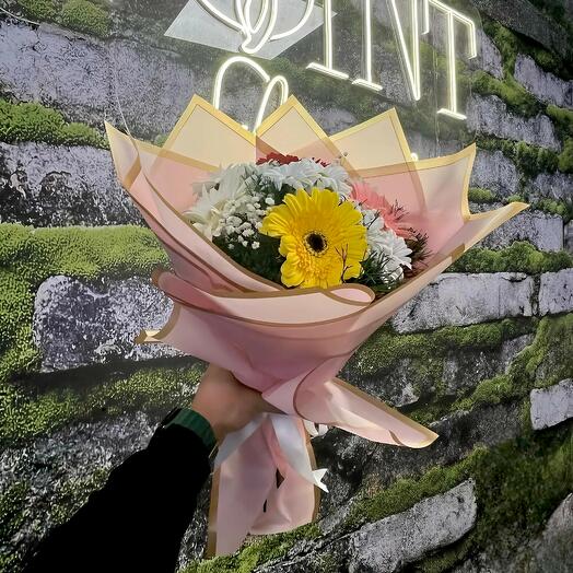 Point Flowers Gerbera Beyaz Papatya