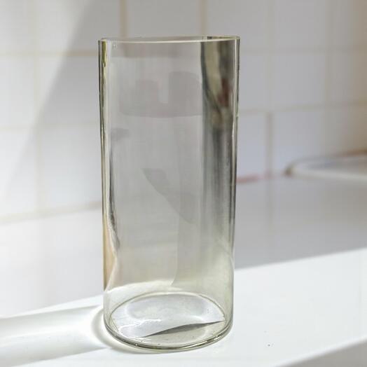 30 cm Kalın Silindir Cam Vazo – Şık ve Zamansız Tasarım