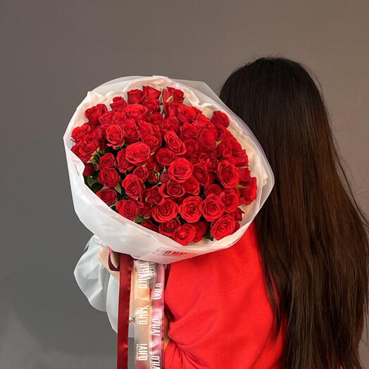 Kırmızı Spray Gül Buketi