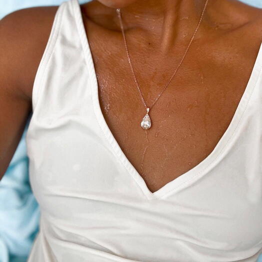 Rosegold Chain Dutch Drop Kolye