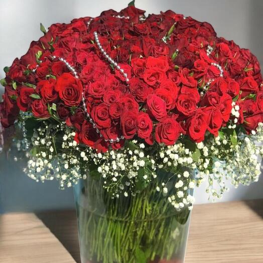 500 rose arrangement