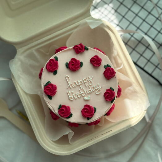 Floral Birthday Bento Cake