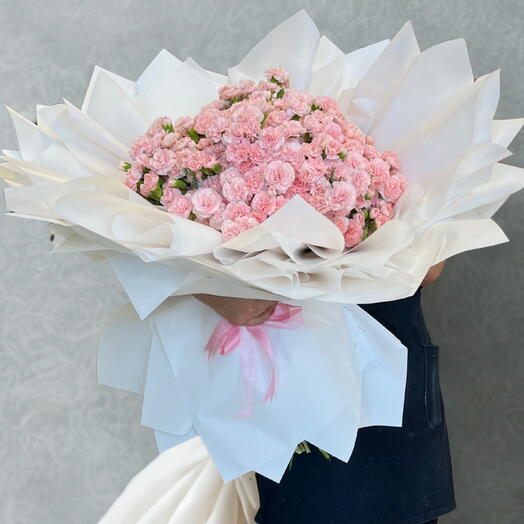 Mega Boy 303 Adet Pembe Karanfil Buketi