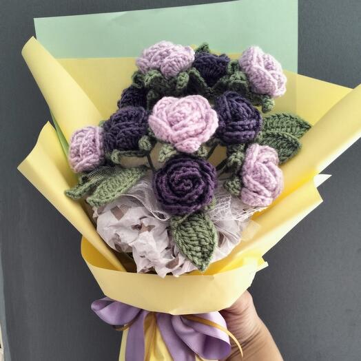 SOFT PURPLE ROSES BOUQUET