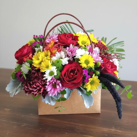 Red Mix Flower Bag