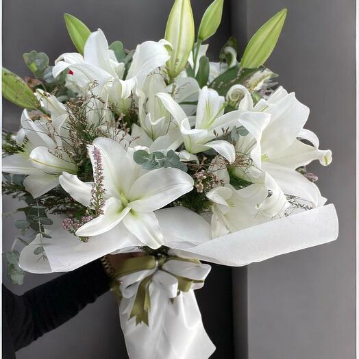 MİS KOKULU BÜYÜK LİLYUM BUKETİ