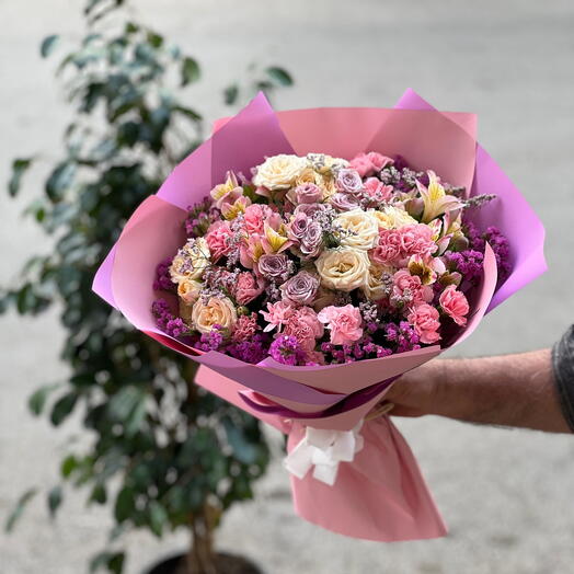Canlı pembe buket